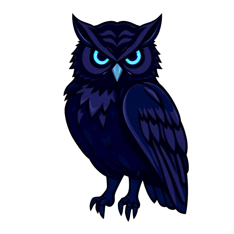 Lord Owl perched, watching over the streaming directory